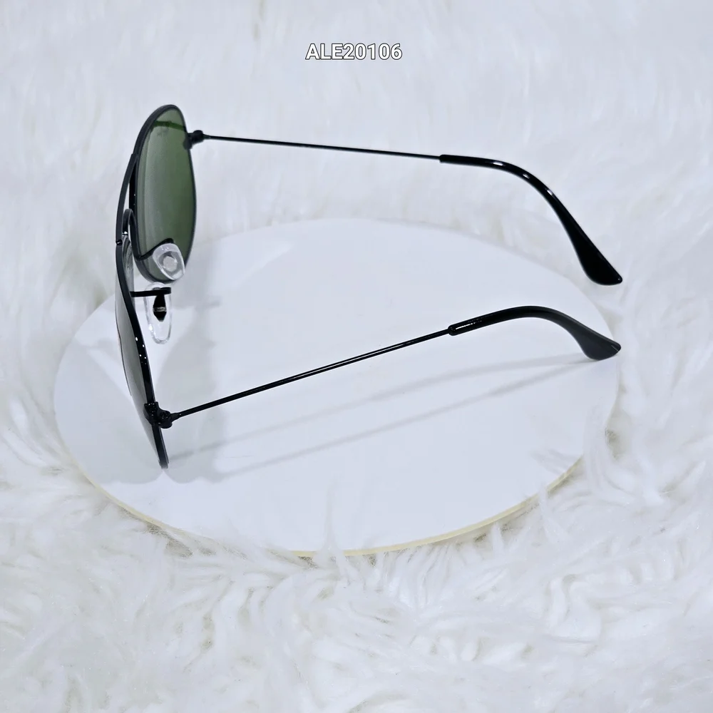 Ray-Ban Classic Aviator Sunglasses RB3025 58□14 140 Black and Green New